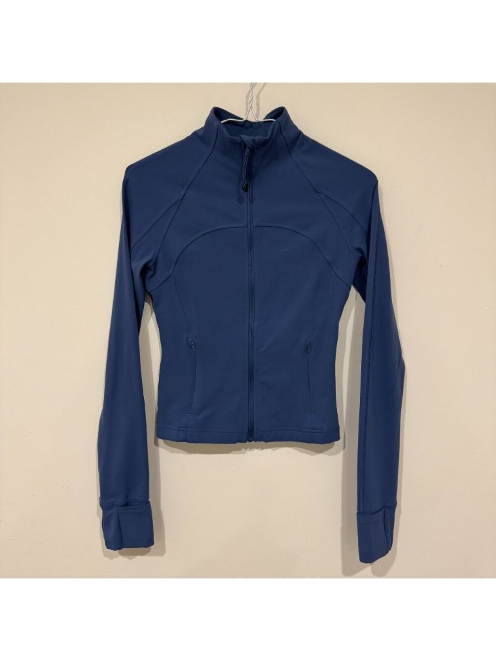 Lululemon Define Cropped Jacket *Nulu Pitch Blue Size 4 EUC